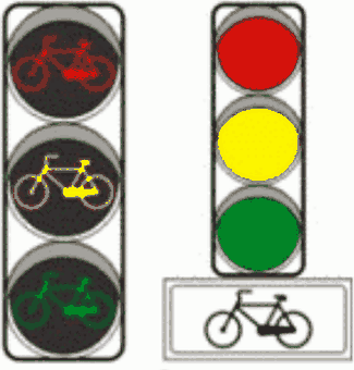 Semafor 3. Semafoare pentru biciclişti