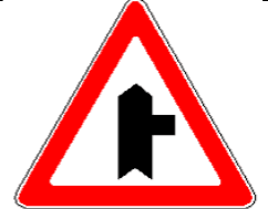1.7.2 Intersecție cu un drum fără prioritate