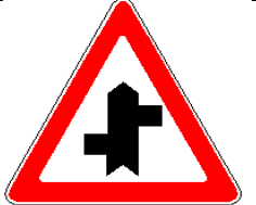 1.7.4 Intersecție cu un drum fără prioritate