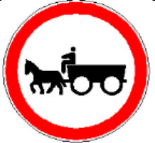 3.10 Circulație interzisă vehiculelor cu tracțiune animală