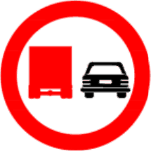 3.25 Depășire interzisă autocamioanelor