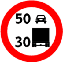 3.29 Viteză maximă limitată pe categorii de autovehicule