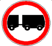 3.7 Circulație interzisă autotrenurilor