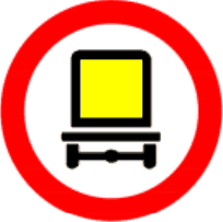 3.9.1 Circulație interzisă vehiculelor care transportă încărcături periculoase