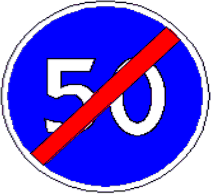4.7 Sfârșitul zonei cu viteză minimă limitată