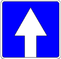 5.34 Drum cu sens unic