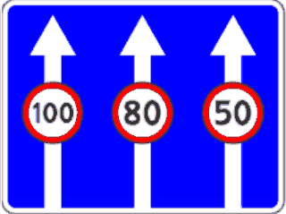 5.37.5 Viteză maximă limitată pe benzi