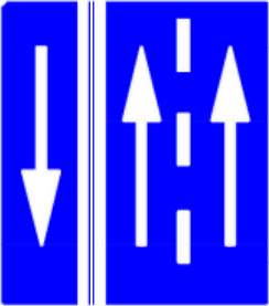 5.41.1 Direcțiile de deplasare pe benzi