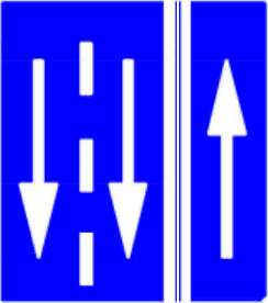 5.41.3 Direcțiile de deplasare pe benzi