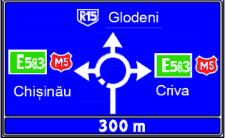 5.58.1 Presemnalizarea direcțiilor de deplasare