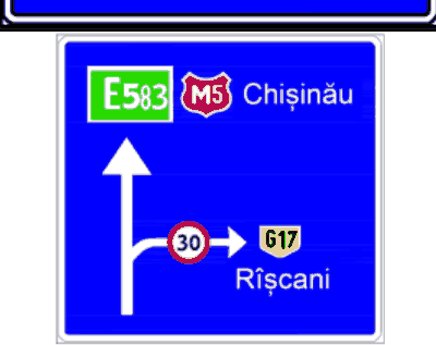 5.58.4 Presemnalizarea direcțiilor de deplasare