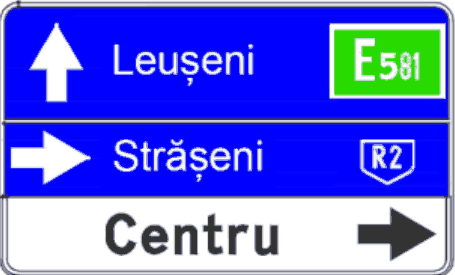 5.61.2 Direcțiile de deplasare spre anumite localități sau obiective