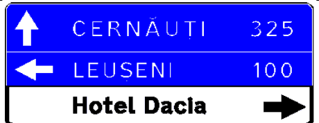5.61.2 Direcțiile de deplasare spre anumite localități sau obiective